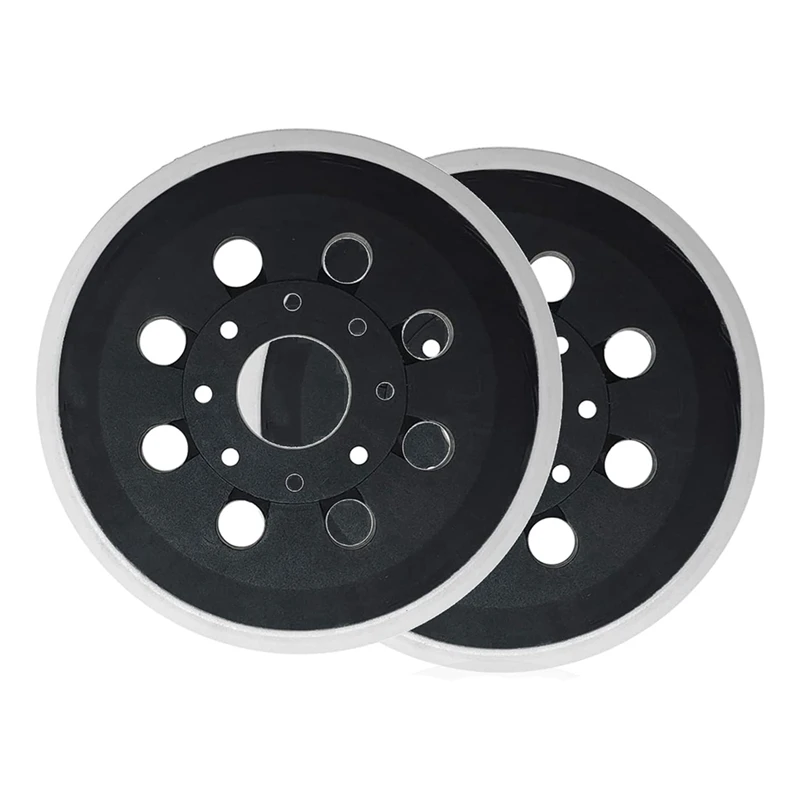 Bantalan ampelas pengganti kait & Loop 2 buah PU 5 inci untuk ROS10 ROS20 ROS20VS ROS20VSC Sander Track