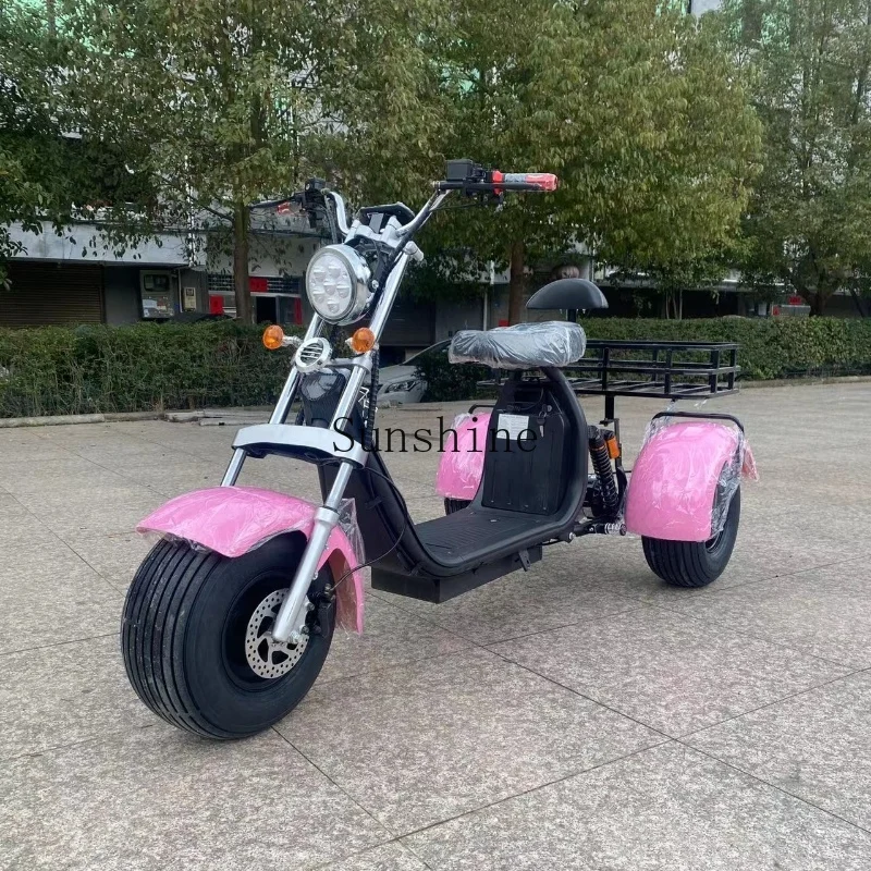 

Three-wheel wide tire electric bicycle skateboard lithium battery adult unisex