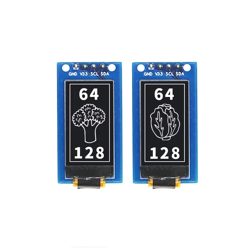 

0.96 inch OLED Vertical Screen Module 0.96 inch Vertical Screen 128*64 Liquid Crystal OLED Module Vertical Screen SH1107 4Pin