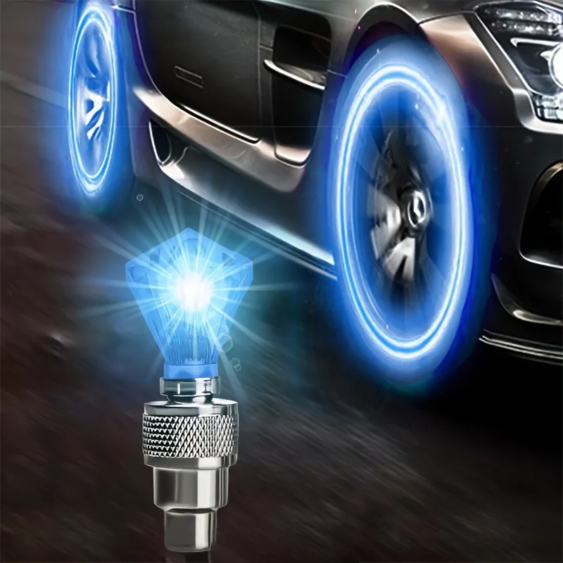 Car Hub Valve Core Running Horse Light Wind Fire Wheel Breathing Light Motorcycle Tire Valve Valve Explosion Proof