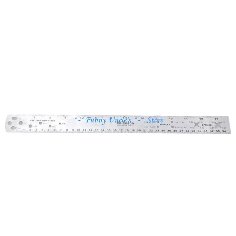 E7CD Heavy Duty Steel Spoke Measurement Hub Alignment Calibrators Bike Spoke Measuring for 13 Inch Bike Wheel