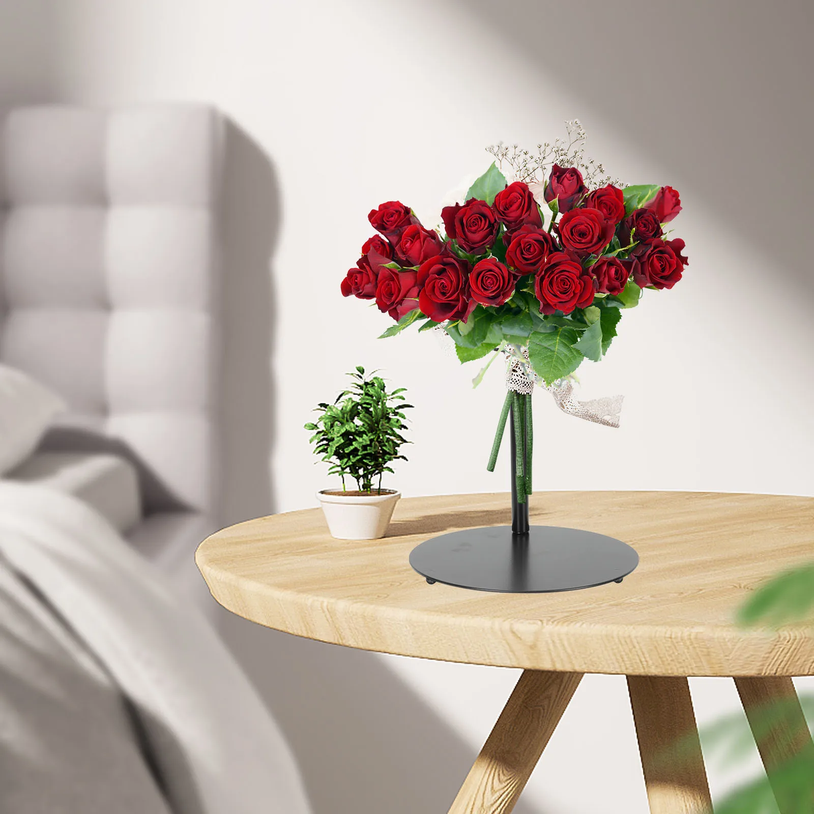 حامل باقة قابل للتعديل، حامل زهور سطح المكتب، قاعدة ثابتة لباقات بأحجام مختلفة، حامل باقة متاجر الزهور بنفسك