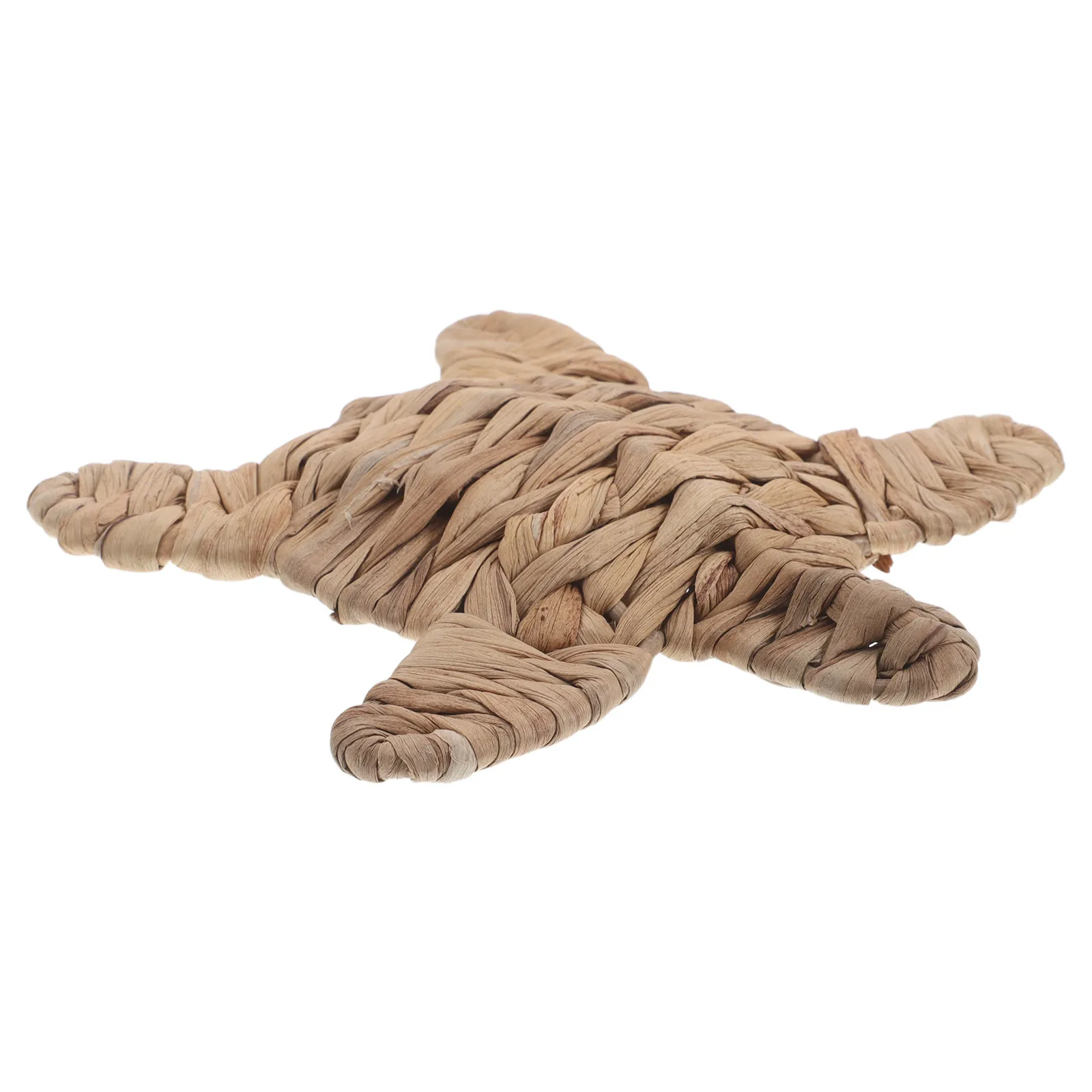 Handwoven Straw Sea Turtle Wall Decor Mini Ornament Coastal Beach Themed Turtle Decoration Marine Animal Art Home Wall Ornaments - view 3
