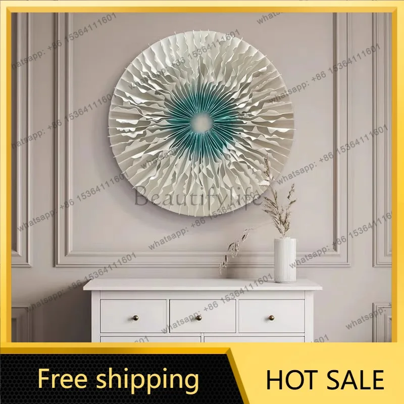 LJY modern light luxury living room background wall decorative painting personalized acrylic entrance hanging painting