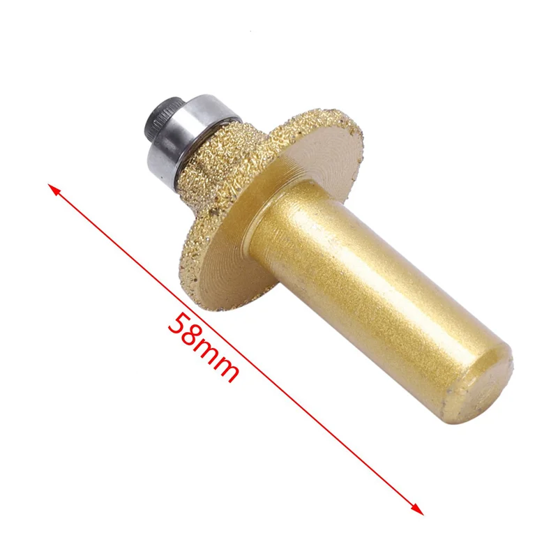 AB45 2X mármol 31Mm de diámetro Bullnose diamante perfil rueda enrutador broca tono dorado