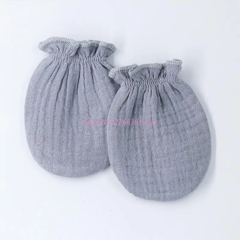 

R6FD хлопковые перчатки, дышащие перчатки для мальчиков и девочек 0-12 месяцев, детские варежки, варежки для новорожденных, без