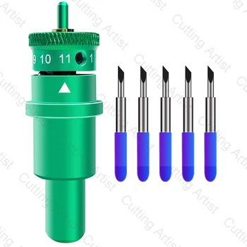 ディープカットブレード60 °,カバー5枚,シルエット用,カメオ用