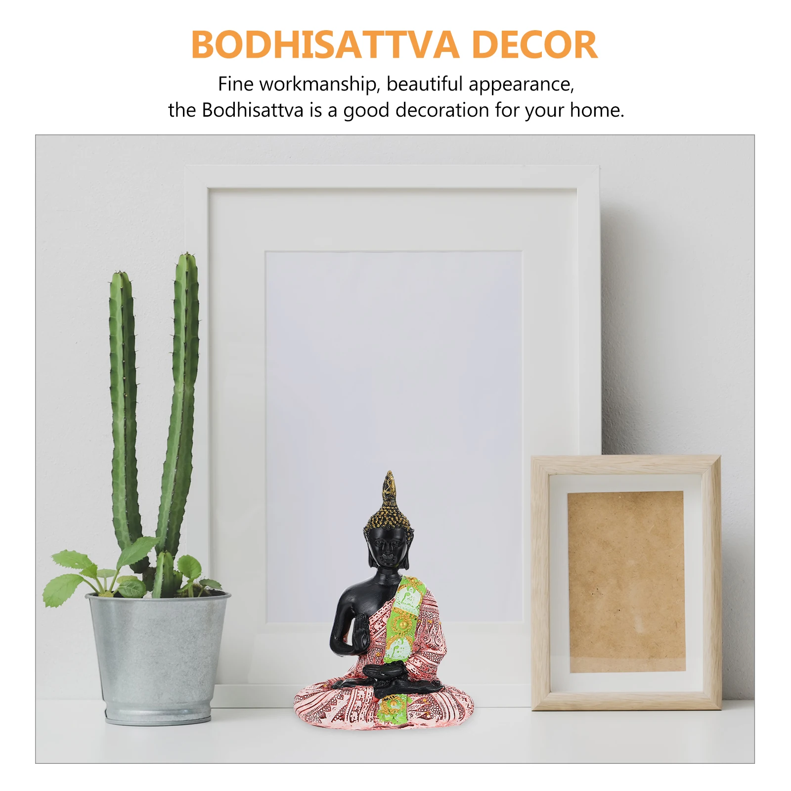 

1pcs Resin Bodhisattva Ornament Fine Craftsmanship Home Decoration Desktop Adornment Housewarming Gift Temple Souvenir