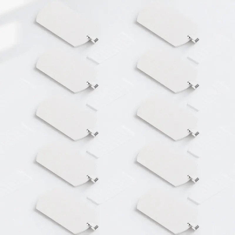 

10 шт. заготовок для бирок в военном стиле из титановой стали для самостоятельной гравировки и штамповки, идентификационных бирок для домашних животных (собак, кошек), заготовок для брелоков и ожерелий