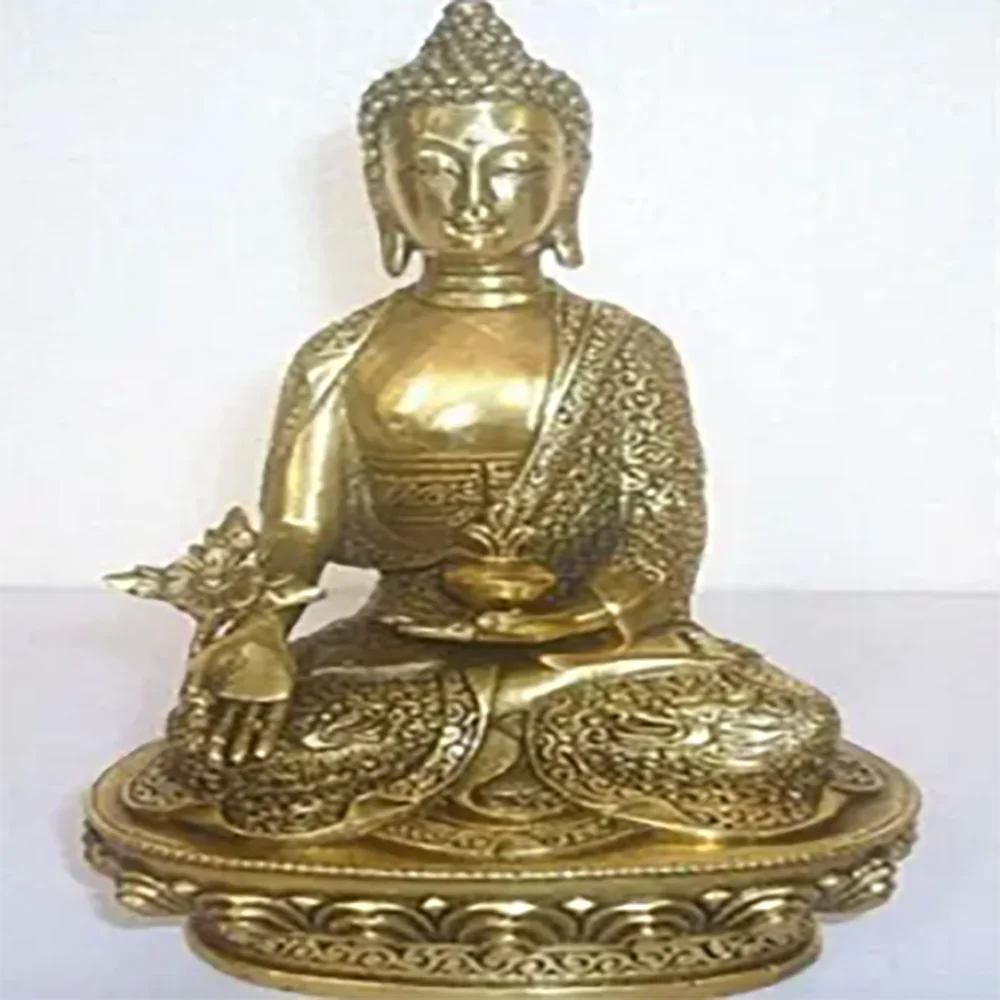 

Large Tibet Tibetan brass Medicine Buddha Statue