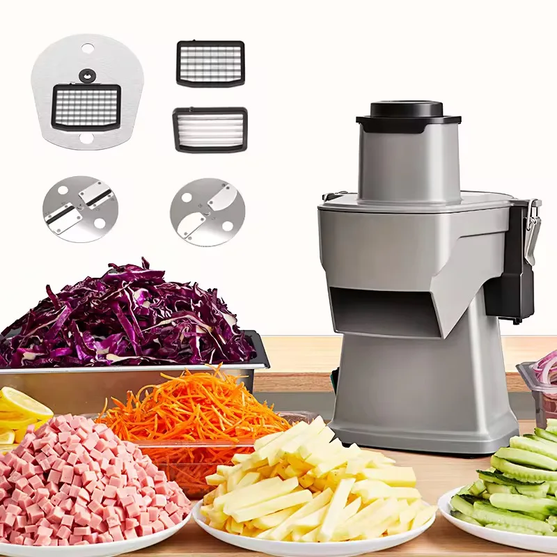

Commercial Mini Vegetable Slicer Breakfast Processor Potato Cutter for Vegetable Processing Plant Bakery Use Includes Carrot