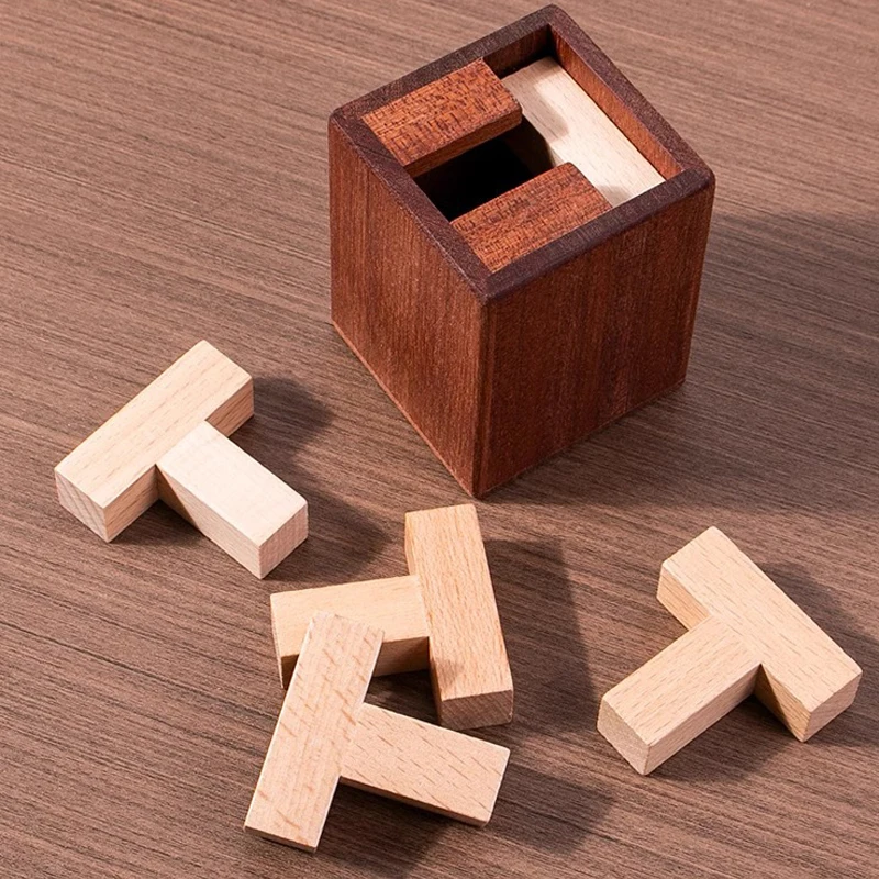 Alta difficoltà Sei T Puzzle in una scatola Rompicapo IQ Test Giocattoli Giochi mentali educativi Regali creativi Rompecabezas Adultos