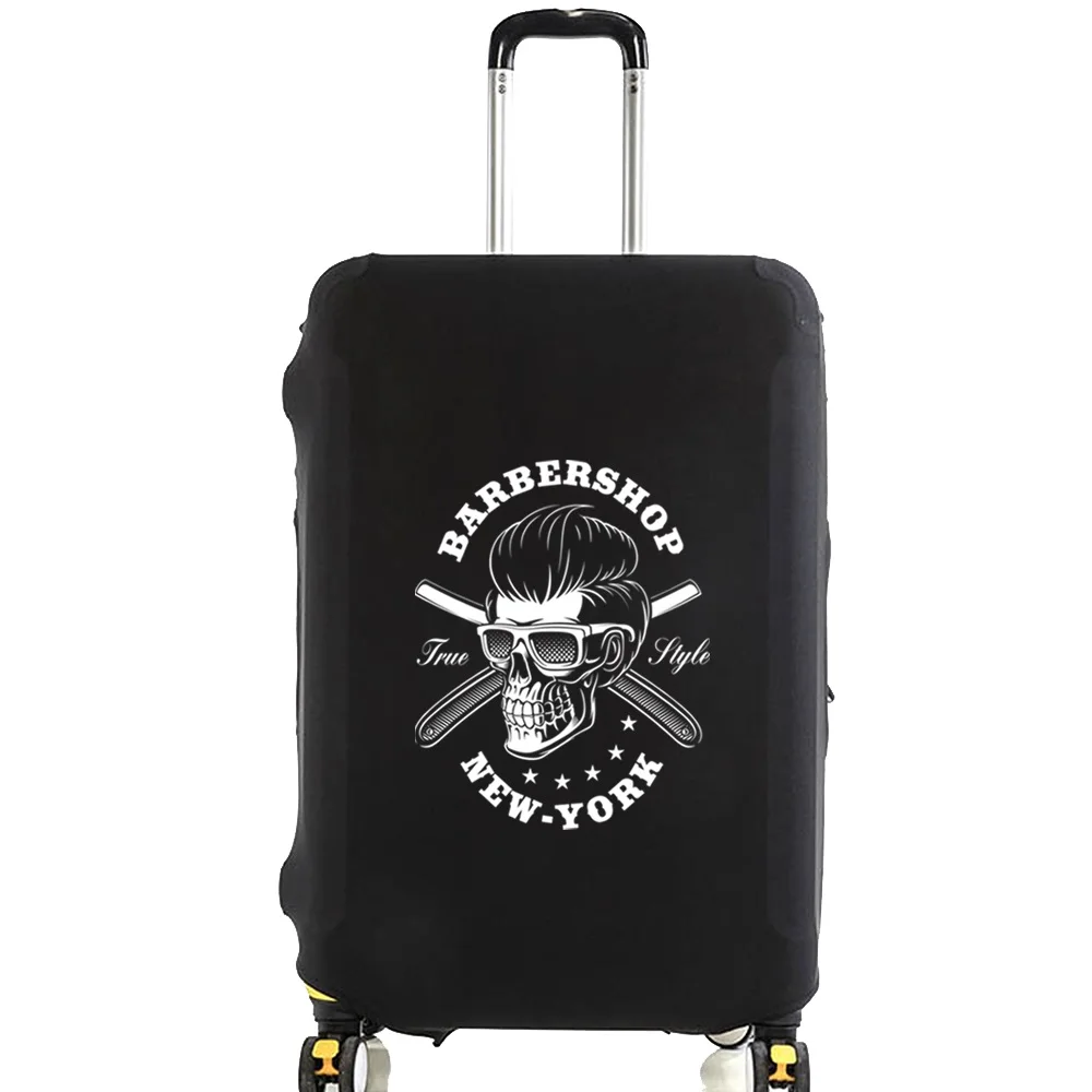 Elasticity Travel Luggage Cover for 18-32 Inch Skull Print Traveling Essentials Accessories Trolley Protective Suitcase Case