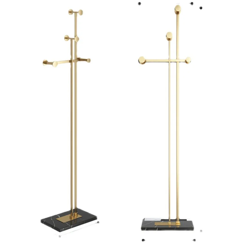 

European coat rack floor-to-ceiling bedroom hanger metal light luxury room clothes rack simple modern home