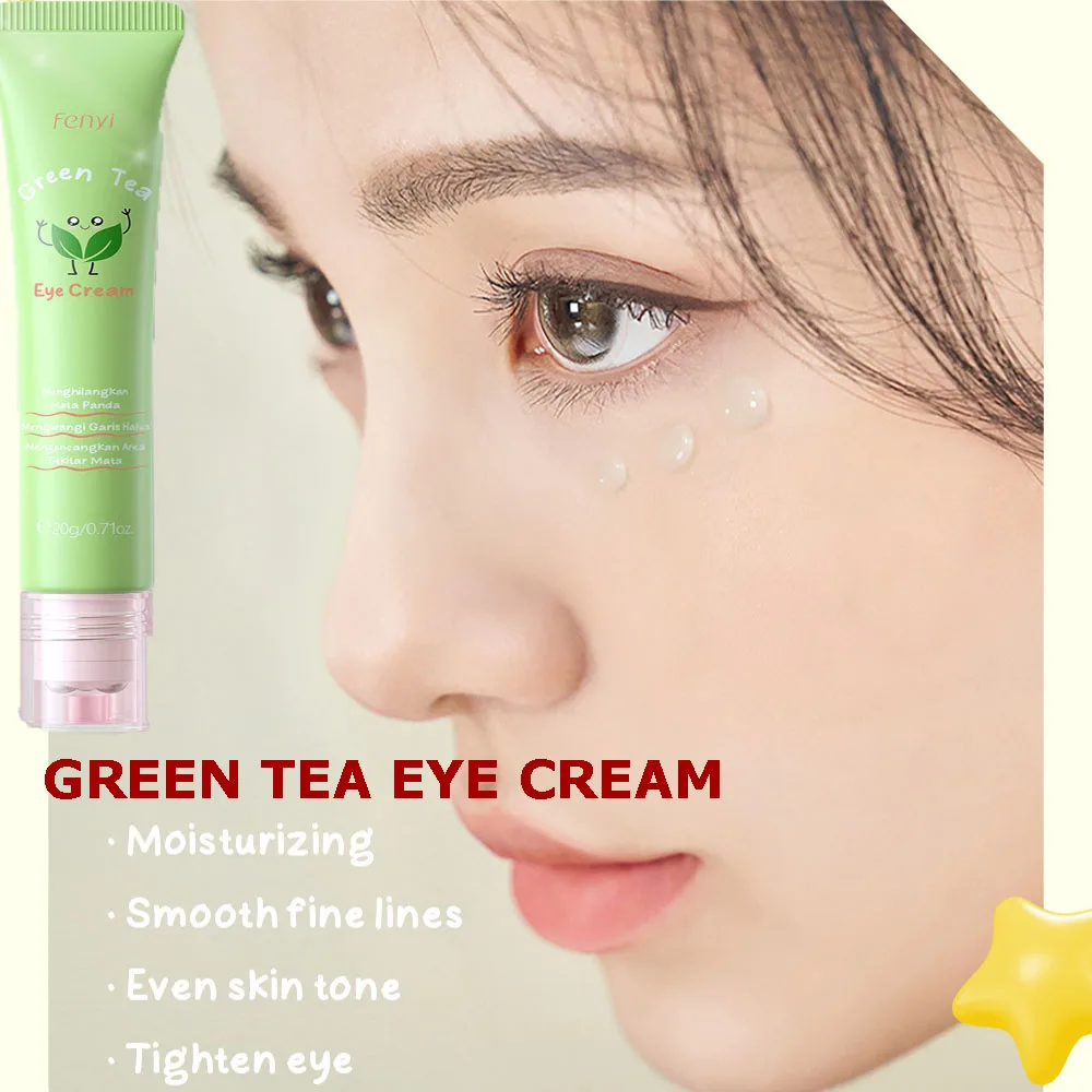 

Fenyi 20g Green Tea Eye CreamRoller Eye Bags Dark Circles Removal Eye Skin Care Beauty Cosmetics Moisturizing Hydrating Serum