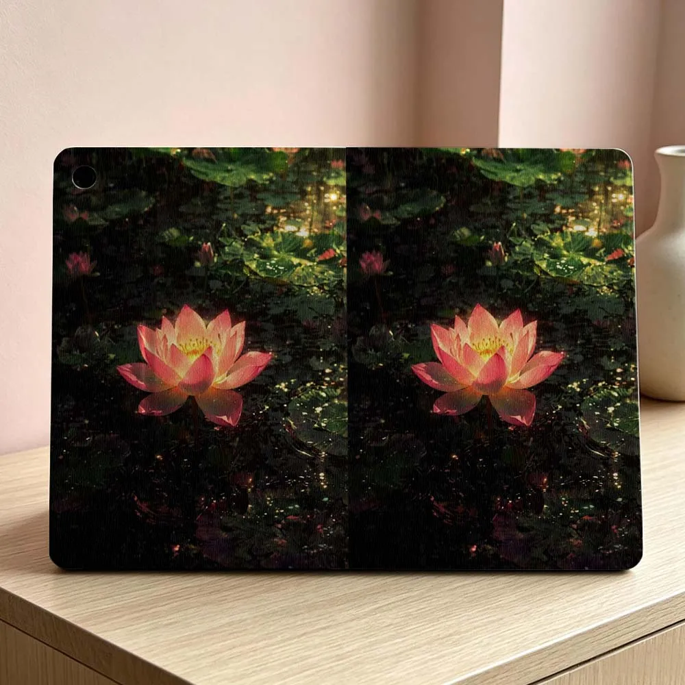 Picture 7: Water Lily Bloom Pattern Soft For Samsung Galaxy Tab S11 S10 S9 S8 S7 S6 A11 A9 A8 A7 Ultra Lite FE Plus Inch Tablet Case