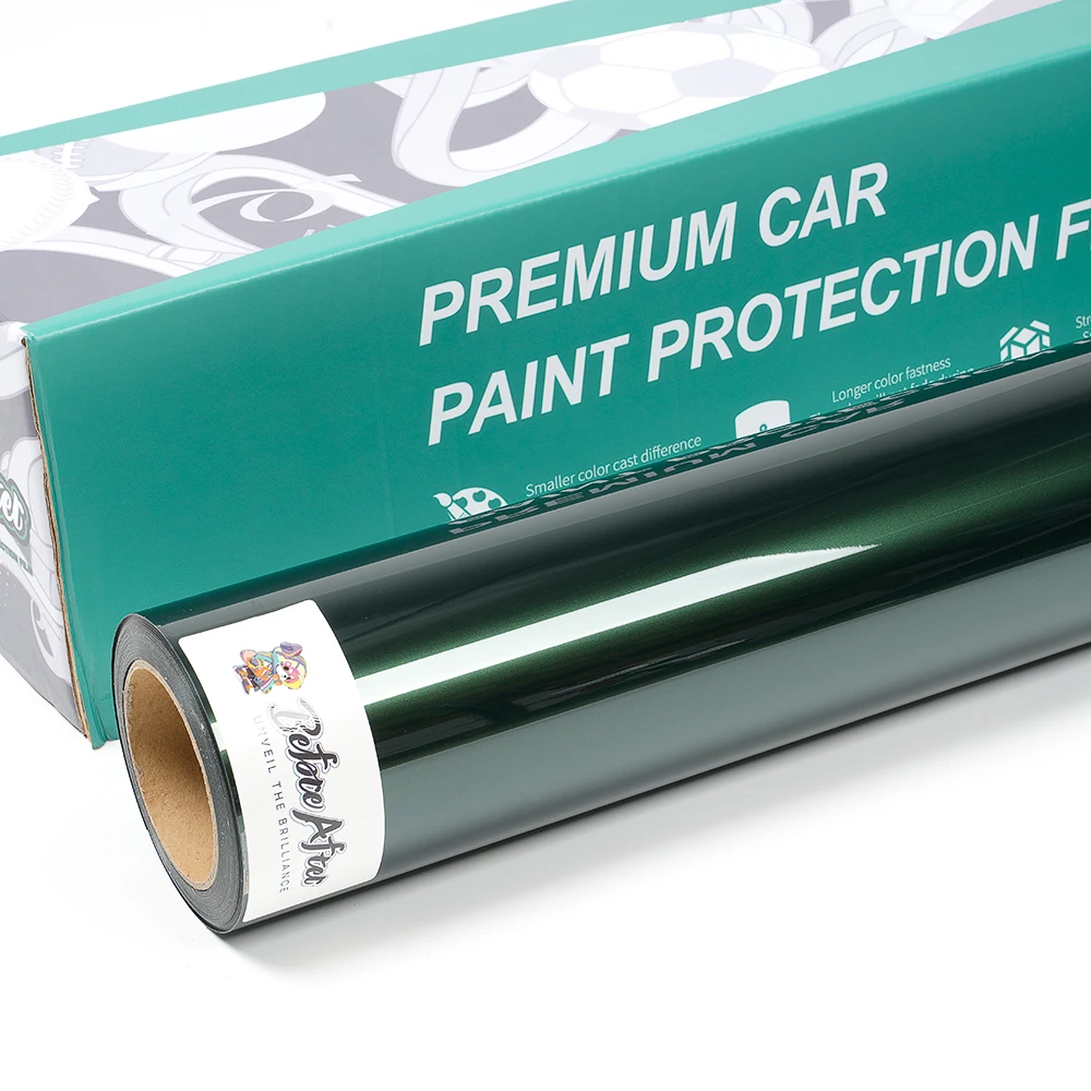 

Заводская индивидуальная ПВХ темно-зеленая автомобильная пленка PET Liner суперглянцевая металлическая полуночная зеленая автомобильная виниловая пленка