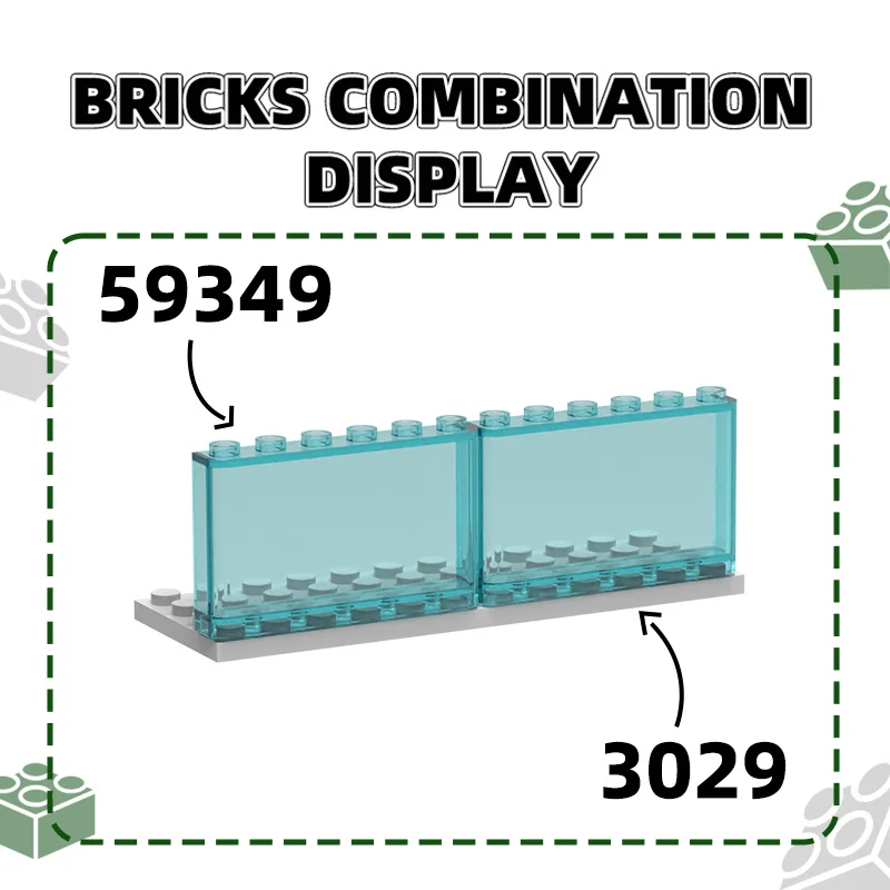 Wange 15Pcs/Lot 3029 4x12 Basic Board Building Blocks Moc Accessories Compatible with Bricks DIY Children Toys Assembly Gift Box