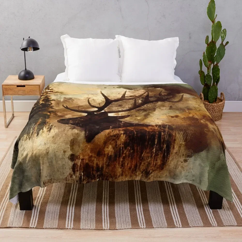 

Elk Throw Blanket Soft Plush Blanket as Housewarming Gift
