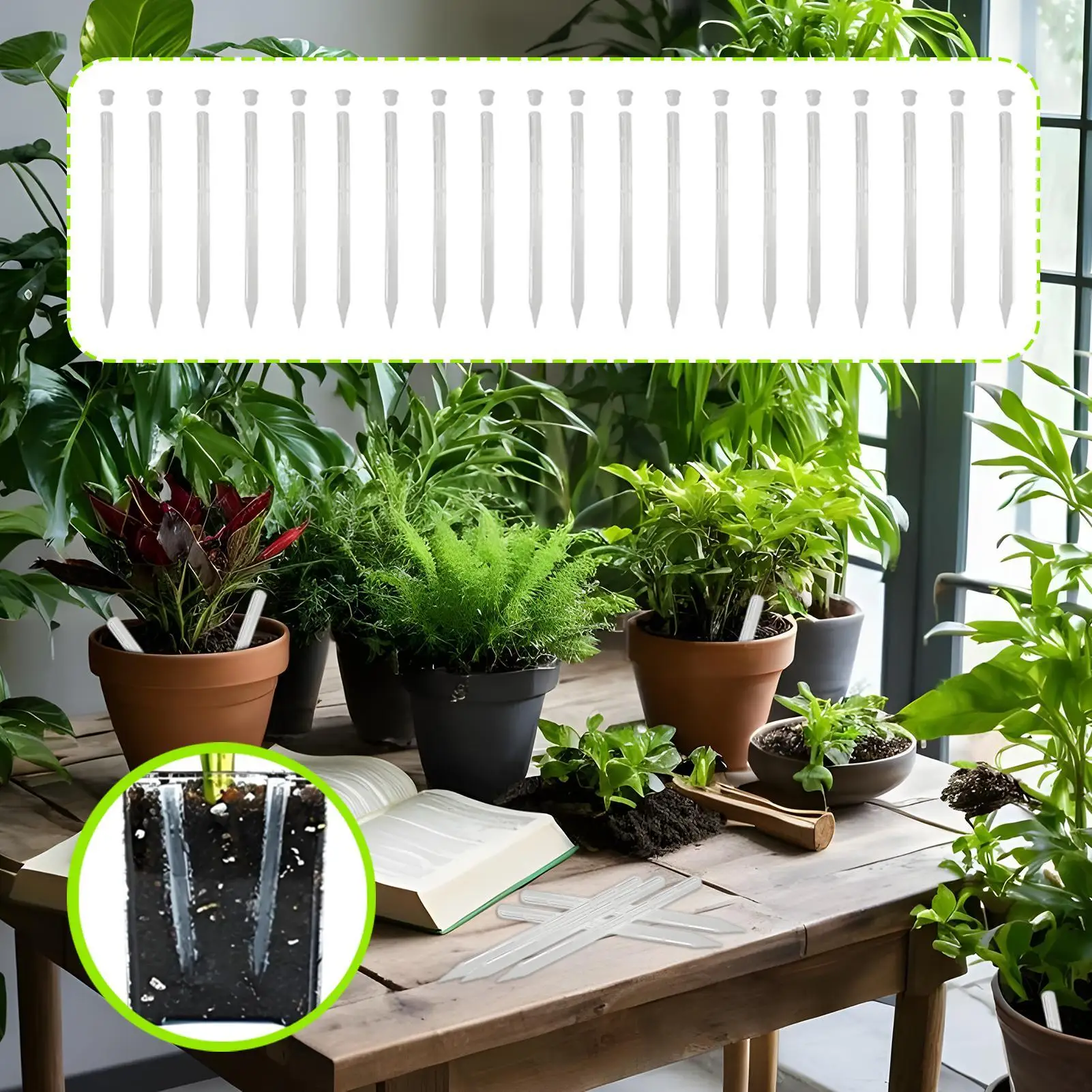 

Аэратор для корней растений, 20 шт., вентиляционный кол для корня растений, 9,8 дюйма, предотвращающий переполивание шипов, вентиляция для помещения