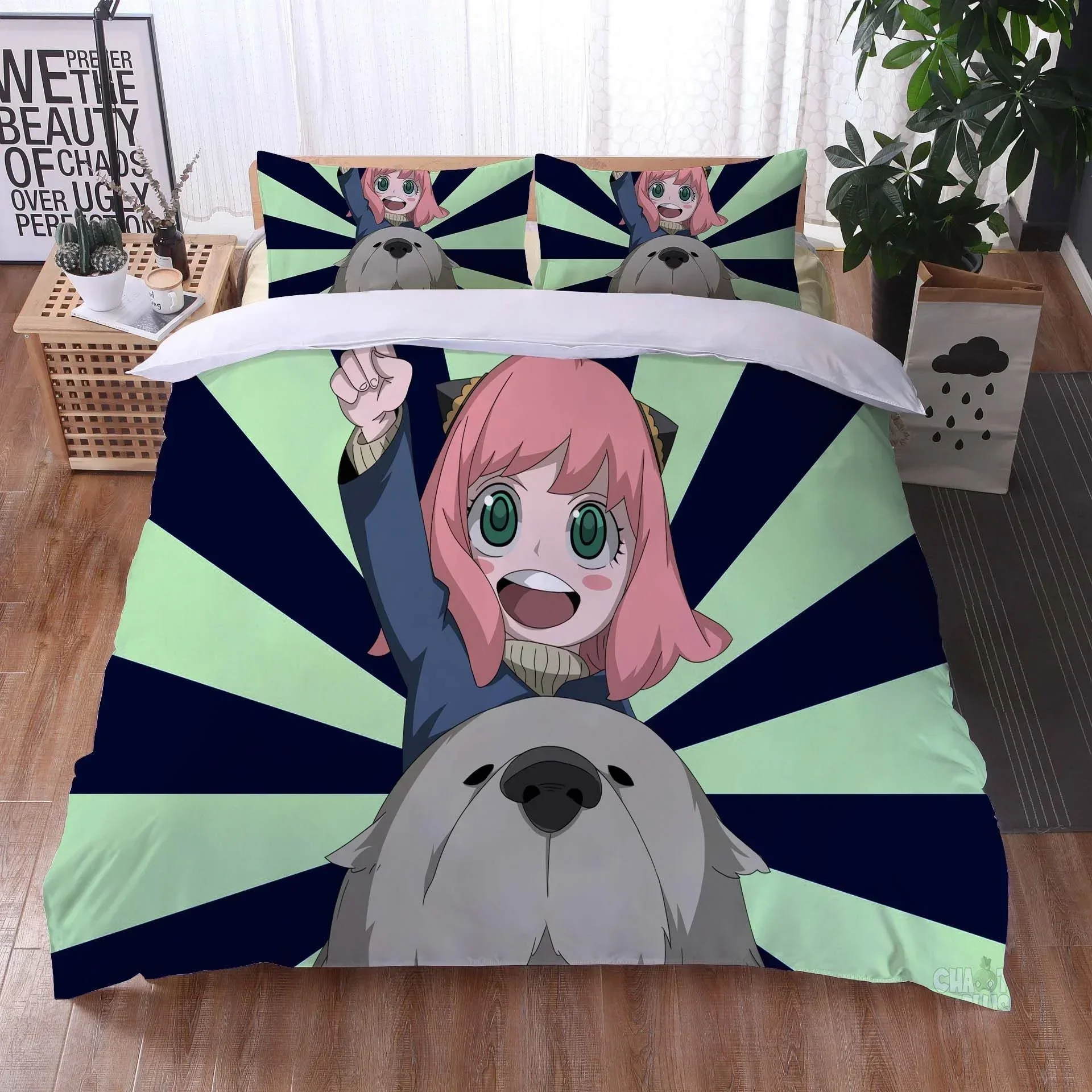 أنيمي جاسوس x الأسرة مريحة لحاف غطاء لحاف المخدة طقم سرير غرفة نوم الأطفال الديكور المنسوجات المنزلية