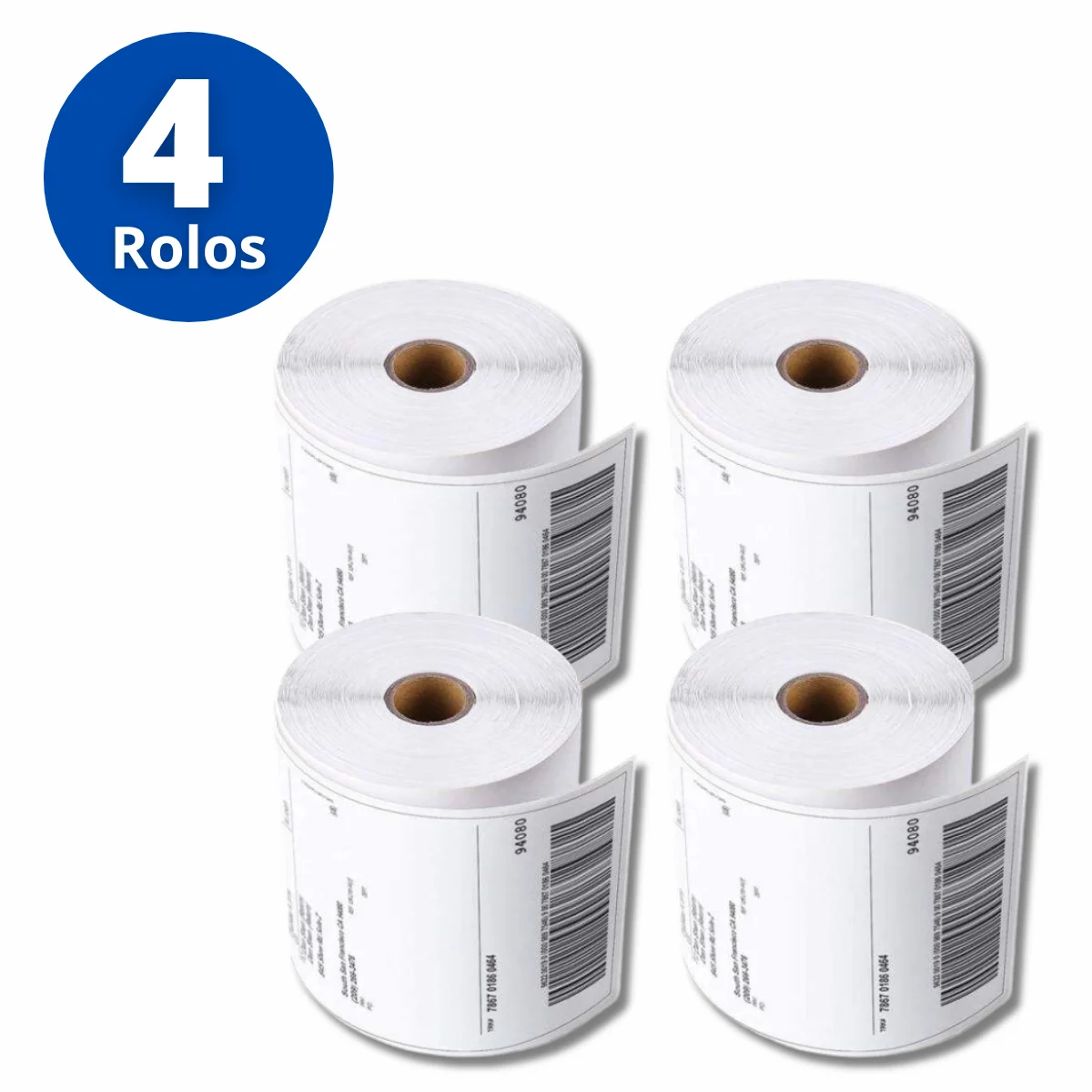 4 Rolls Waterproof 800 Labels Thermal Self Adhesive Labels