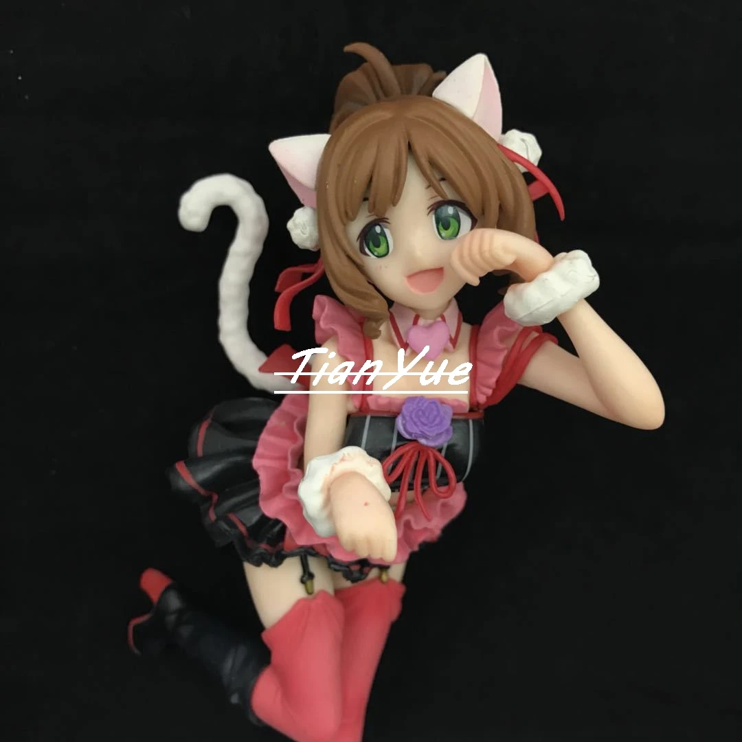 Anime The Idol master Maekawa Miku Cat girl figure toy 21cm