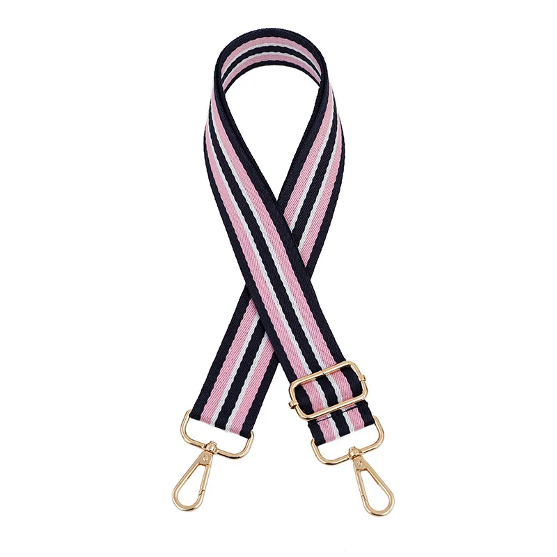IGNICASE New Striped Wide Version Shoulder Strap Bag Shoulder Strap Adjustable Oblique Span Shoulder Strap Bag Accessories