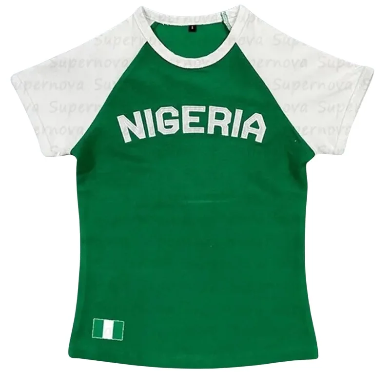 T-shirt court à manches courtes pour femmes européennes et américaines, rétro, loisirs, sport, rue, Slim Fit, été 2024