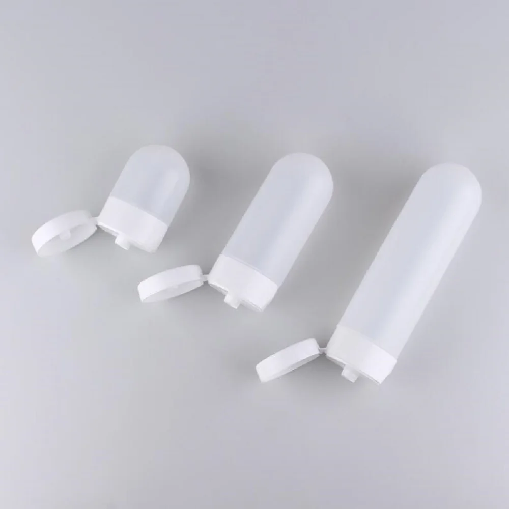 Hot selling 30ml 60ml 100ml Empty soft tube inverted hosepipe bottle travel set cosmetic squeezing bottle flip lotion bottle