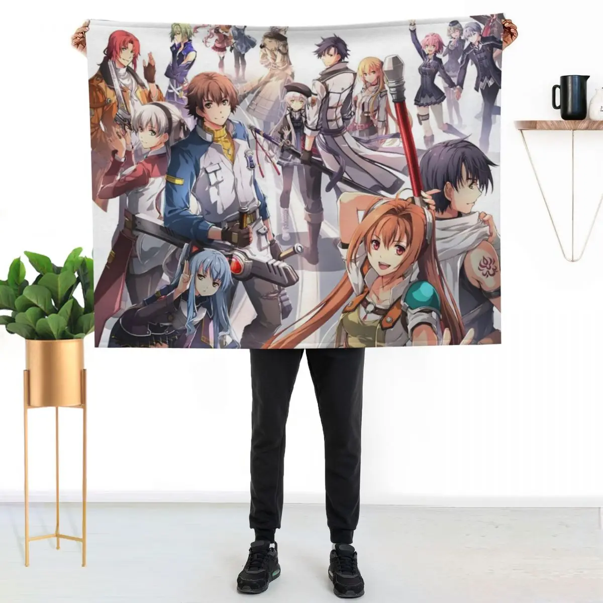 

Main Characters - Kiseki Series - Legend of Heroes - Trails of Cold Steel Throw Blanket Men's Soft Warm Throw Blanket for Couch