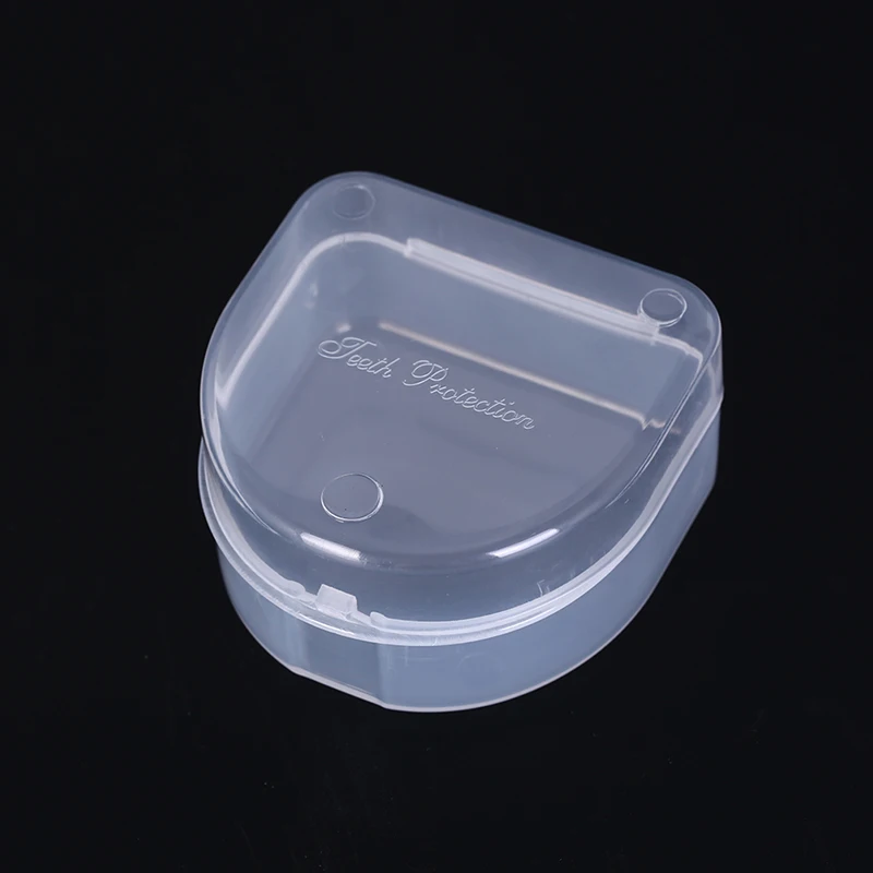 New-1PC Dental Box Denture Teeth Storage Case Mouth Guard Container 6.4x6.5x3.5cm