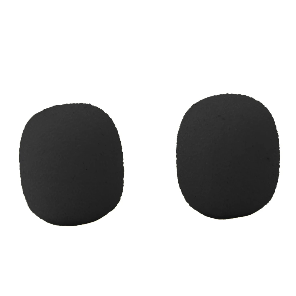 10Pcs Microphone Replacement Foam Microphone Windscreen Headset Cover Telephone Headset Mic Cover Headset Foam