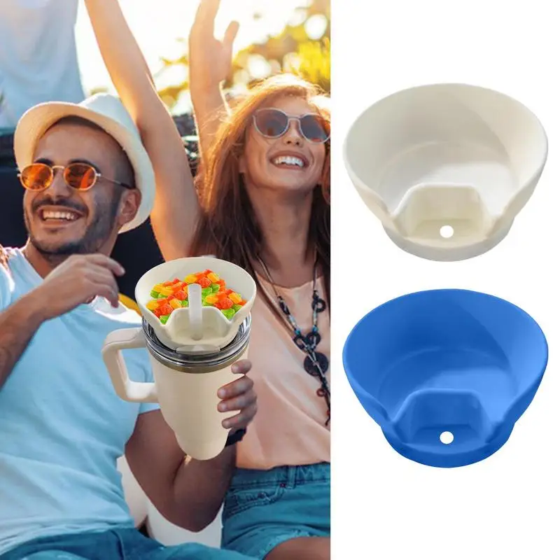 Stadium Cup With Snack Bowl 2 In 1 Combo Cup Leakproof Portable Travel Snack Cup Color Changing Stadium Cups For Adults Girls