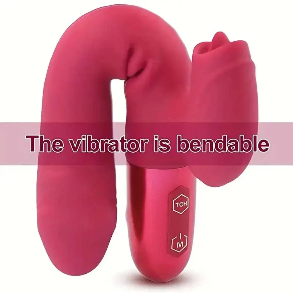 Powerful Vibrator for Women with Tongue Licking Clitoris Stimulator Female Masturbation G Spot Dildo Adults Goods Sex Toys 18+ - Image 4