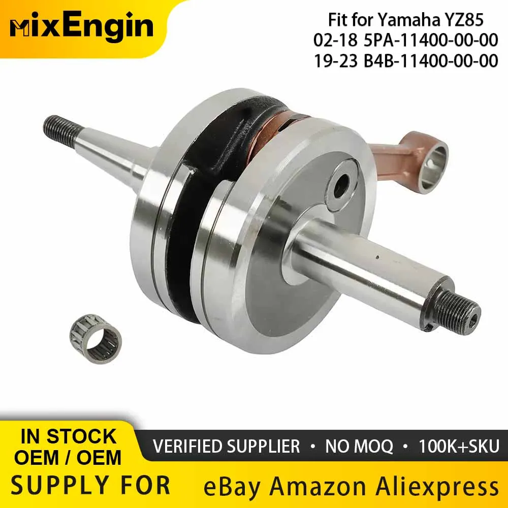 

Motorcycle Engine Parts Crankshaft Assembly High Performance Fit YZ85 For 2002-2018 19-23 Yamaha 85cc YZ 85 OEM 5PA-11400-00-00