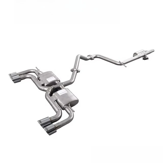 Automotive Modified Exhaust Pipe With Shiny End Tips, Fit For Volkswagen Golf MK7‑7.5 1.4T 1.6 2014+, Stable Air Discharge
