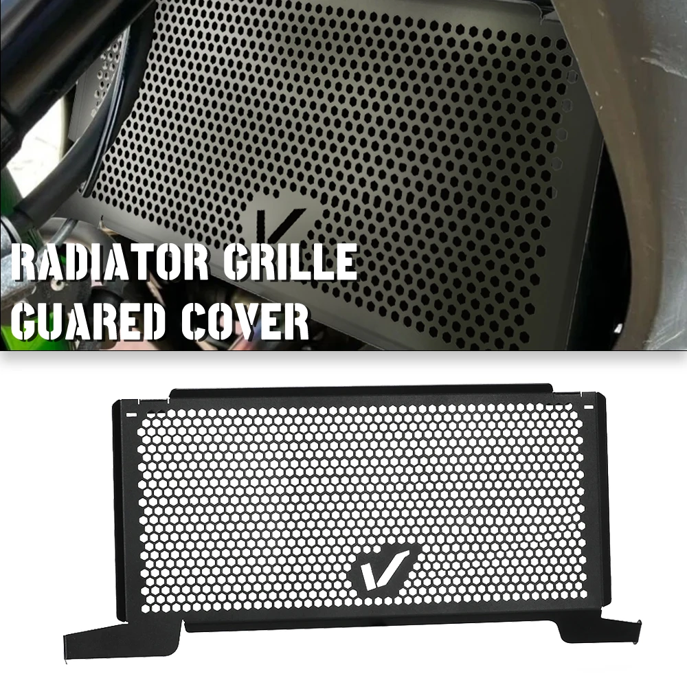 

For Kawasaki Versys 650 KLE650 ABS 2015-2024 Radiator Guard Grill Cover Cooler Bezel Protector Versys650 Motorcycle Water Tank