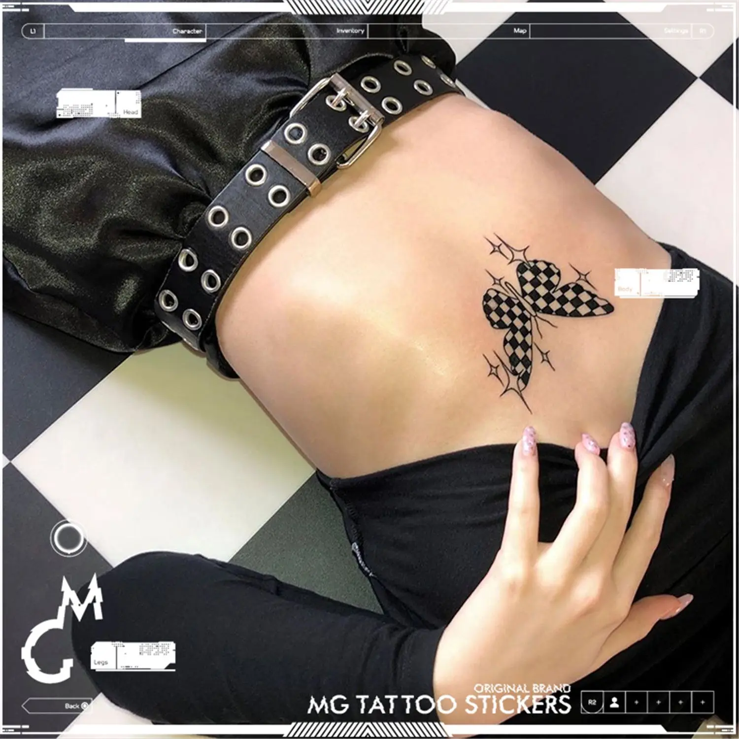 Temporary Tattoos Starlight Night Butterfly Sexy Tattoo Sticker Festival Tatoo Art Cute Hotwife Fake Tattoos for women Wholesale