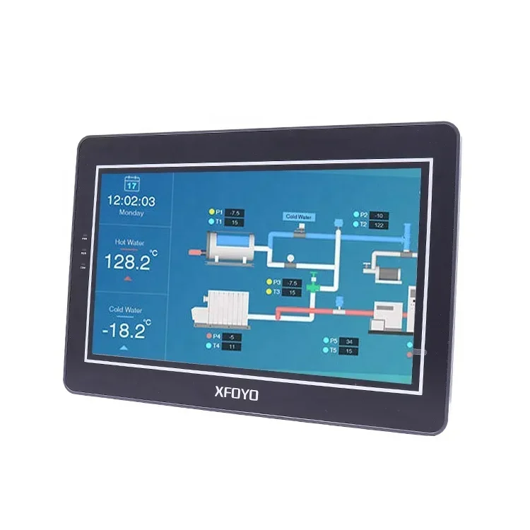 2026/Industrial 7 Inch Human hine Interface Ethernet Modbus Packing hine PLC Controller