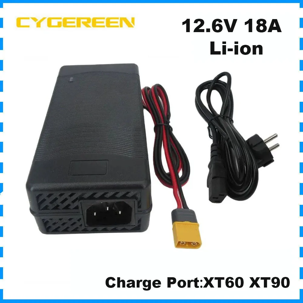 12V 18A Li-ion 3S Ebike Battery Fast Charger 12.6V 18A 20A 10.8V 11.1V 12 Volt Lithium Solar System RV Golf Cart Boat Charger