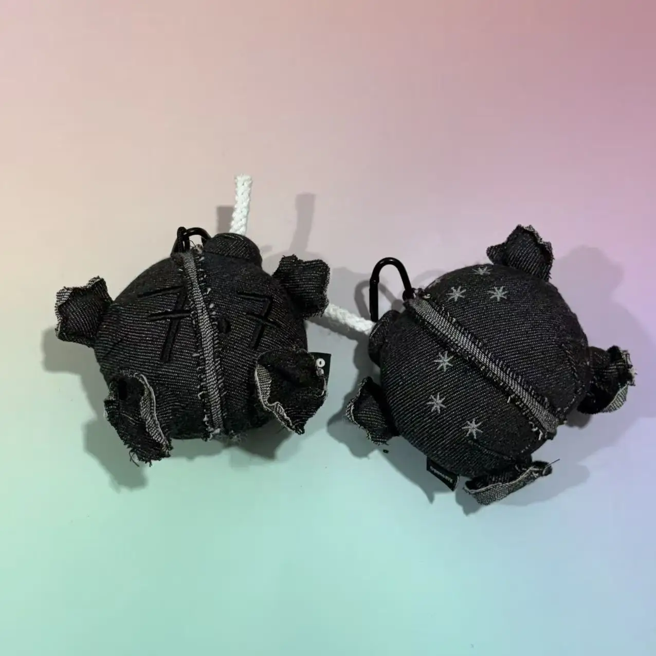 New BTS Black Peripheral Plush Keychain Coal Stove Keychain Pendant Plush Toys Bag Ornament Accessory Collection Birthday Gifts - view 2