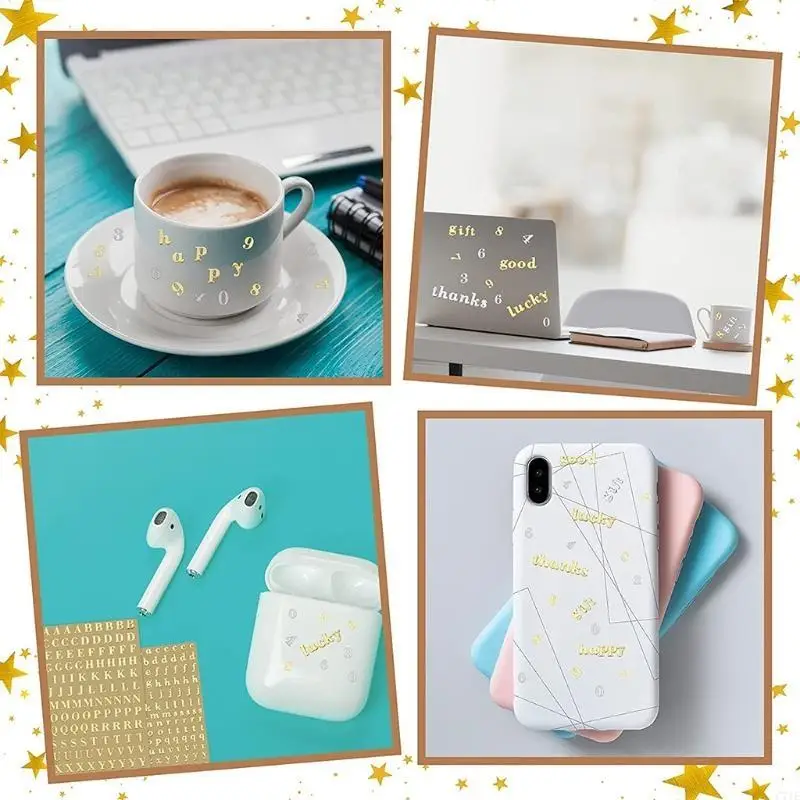 1 Sheet 4mm 9mm Number Sticker Letter Decorative DIY Album Hand Book Diary Scrapbook Gift Stickers