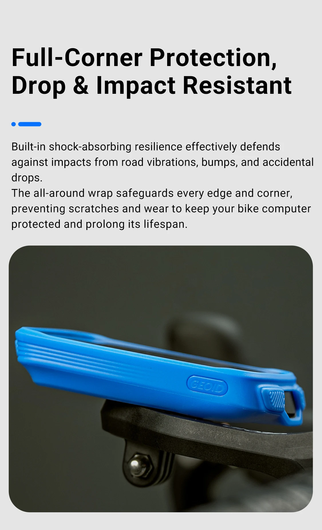 GEOID Fahrradcomputer Silikon-Schutzhülle für CC700/CC700PRO – Detail 3
