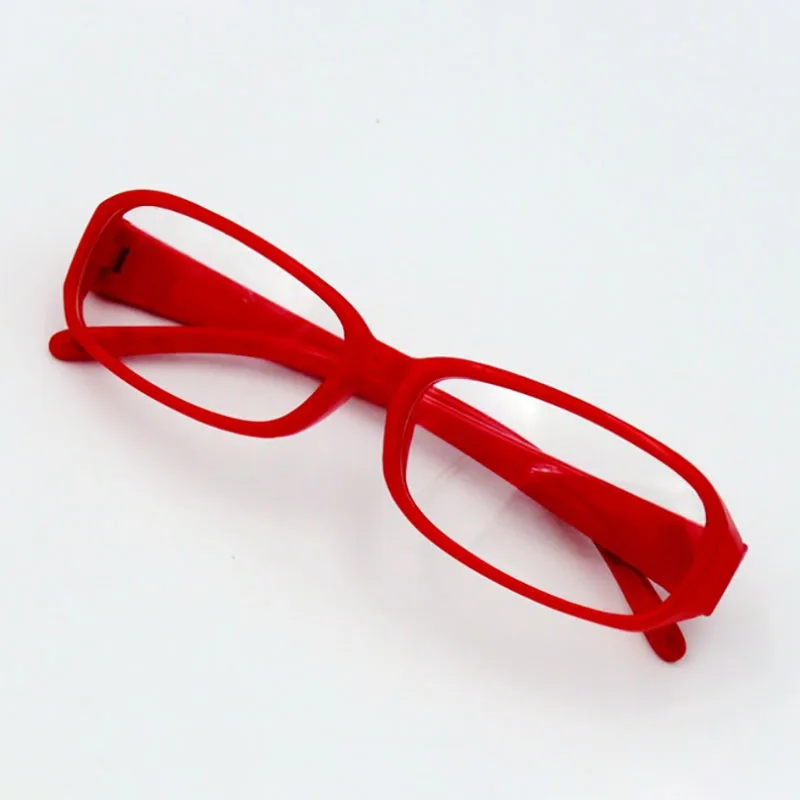 Gafas cuadradas rojas de Anime para niña, accesorios Retro, espejo plano lindo, Cosplay