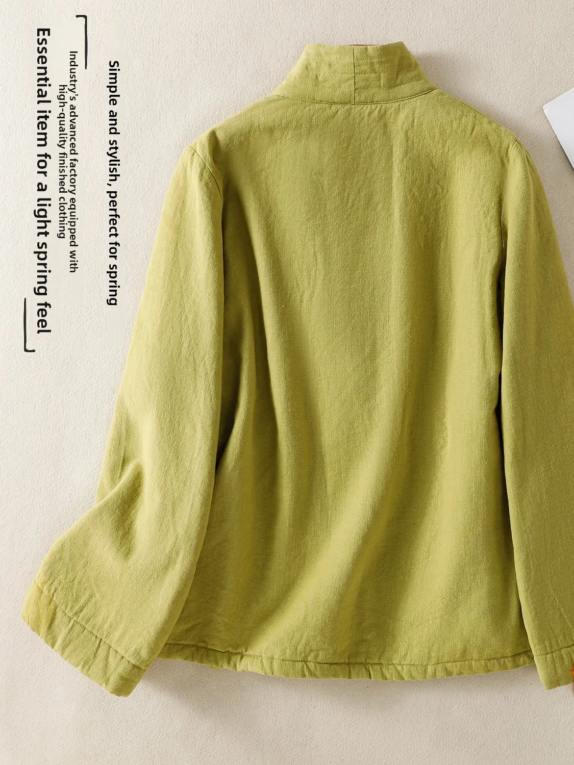 새로운 중국식 젠 스타일 여성용 안감 있는 로브, 사우당산 도교 사제복, 루즈핏 롱 슬리브 브이넥