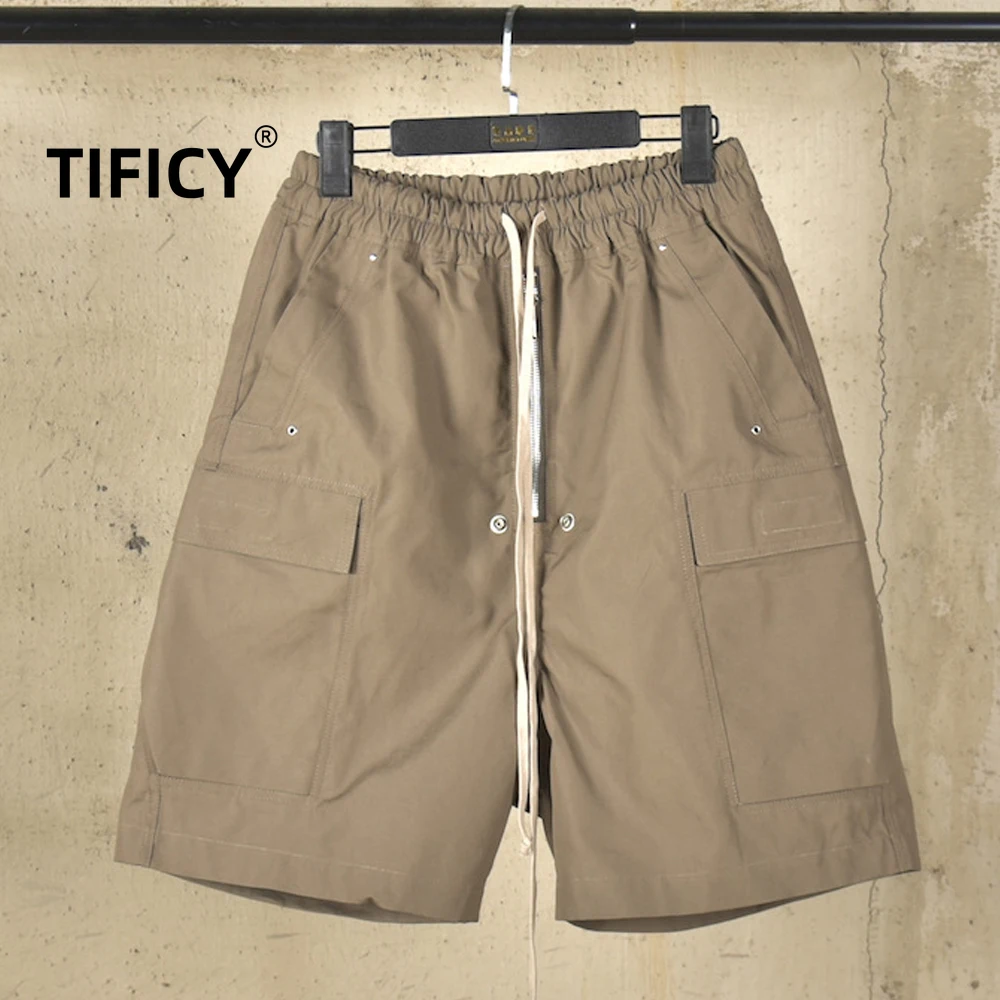 

High Street RO Shorts Hard Cotton Workwear High Street Five Quarter Pants Loose and Trendy Men's Casual Loose Shorts