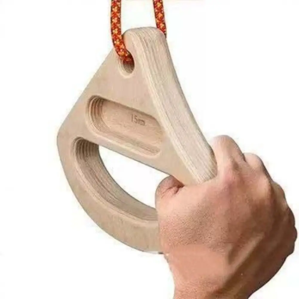 Wooden Rock Climbing Hangboard Forearm Climbers Strength Trainer Finger Strengthener Lightweight Sturdy Material Pull-Up Board