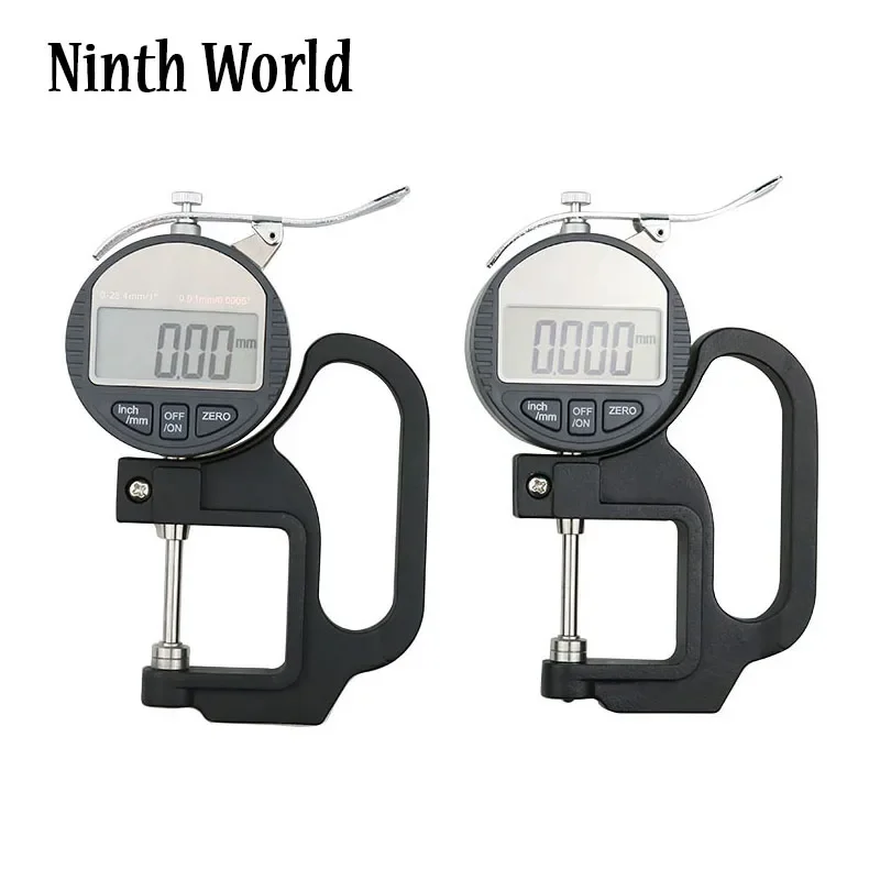 Digital Thickness Gage Gauge 0.01 Ranage 0-12.7mm/25.4mm Electronic Percentage Thickness Meter Precise Electronic Micrometer