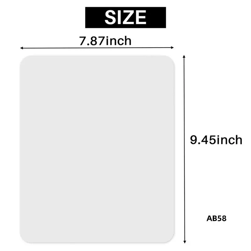 50Pcs Blank Mouse Pad For Sublimation Transfer Heat Press Printing Crafts